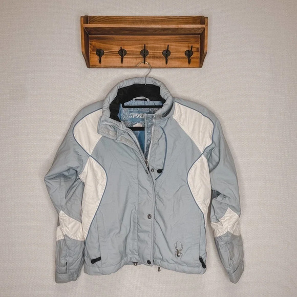 Spyder | Girls Jacket Ice Blue Color Jacket‎ - Picture 1 of 7